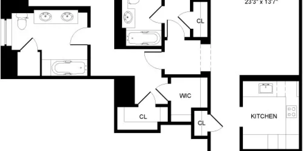 205 E 85 APT 9J FLOOR PLAN