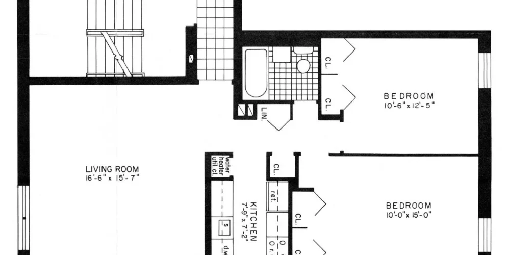 636 Washington floor plan 3A